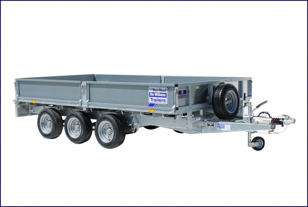 Ifor Williams LM126 plateau 3 asser